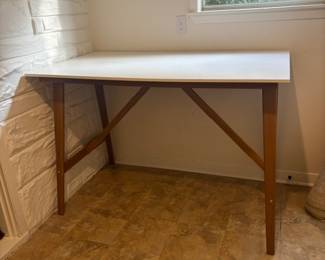 Tall white table
