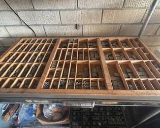 Vintage Hamilton California Job Cases - Antique Letterpress Type Drawers