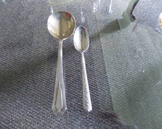 2 Sterling spoons