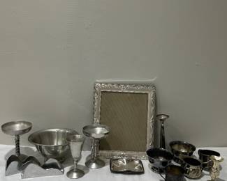 Silver plate and brass