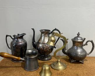 Silver plate and brass