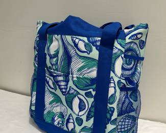 Beach tote with beach mat and insulated storage