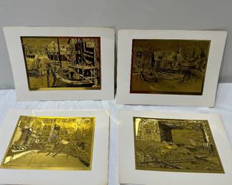 Gold foil prints
