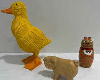 Wooden animal figures 