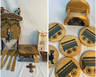 Wooden decor and kitchen ware