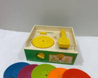 Sesame Street toy record player