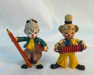 Wooden Italy clown figurines