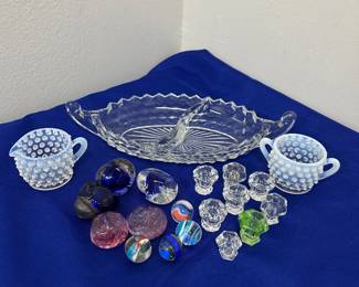 Glassware and marbles