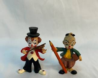 Wooden Italy clown figurines