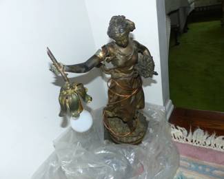 Antique figural Lamp (AS IS)