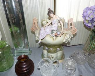 Antique Royal Dux Lamp