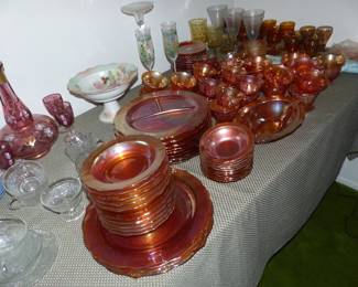 Antique & Vintage Assorted Bric-A-Brac, Carnival Glass