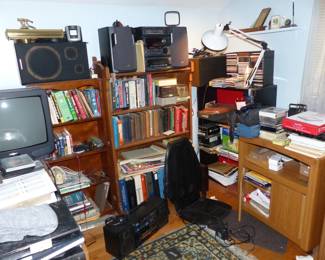 Office Furniture, File Cabinets, Books & Lots Of Misc. Items, Area Rug