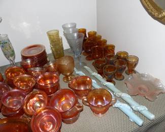 Antique & Vintage Assorted Bric-A-Brac, Carnival Glass