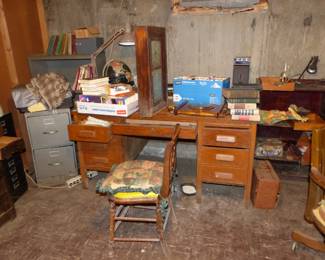 Clock & Pocket Watch Repair & Supplies, Desk, Cabinets