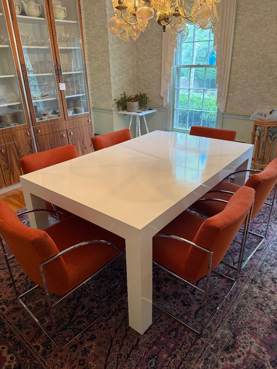 MCM Laminate Dining Table.  Comes with 2/24" leaves.