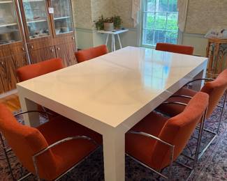 MCM Laminate Dining Table.  Comes with 2/24" leaves.