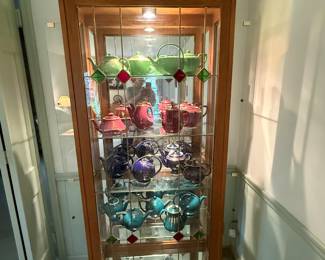 Lighted curio cabinet (2 available)