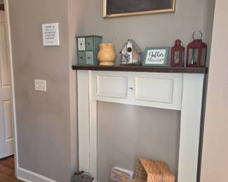 Faux fireplace