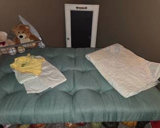Oversized upholstered bench seat