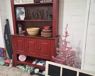 Vintage painted hutch