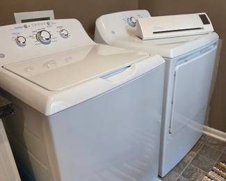 GE top-load washer & dryer