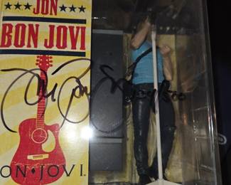 Bon Jovi action figure - hand signed & numbered