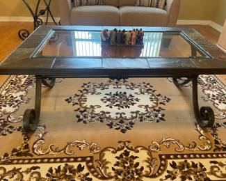 STONE AND METAL COFFEE/END TABLE $150