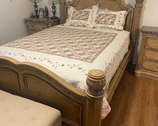 AMINI INNOVATION HIGH TOP DRESSER/MIRROR/2 NIGHTSTANDS/HEADBOARD/4 POSTER FRAME $795