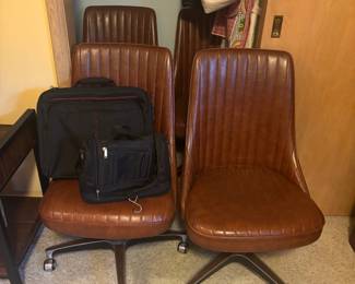 Leather Rolling Chairs