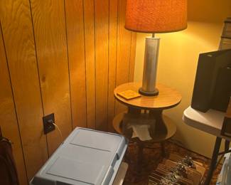 Side Table & Lamp