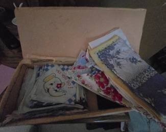 HANKIES, PRINTED AND EMBROIDERED