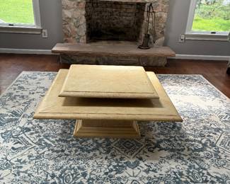 Solid wood coffee table