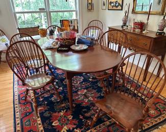 Set of eight D R Dimes dining chairs