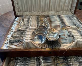 94pc sterling silver flatware service. Buttercup by Gorham