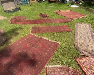 Hand woven oriental rugs