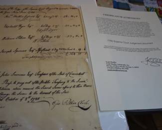 Very Old Signed Paper1780 Several Signatures