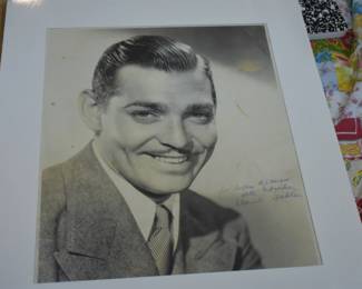 Signed Clark Gable