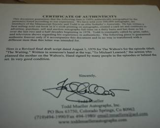 Waltons COA