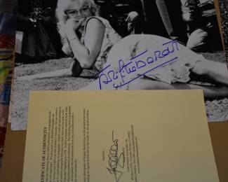 Signed Brigitte Bardot