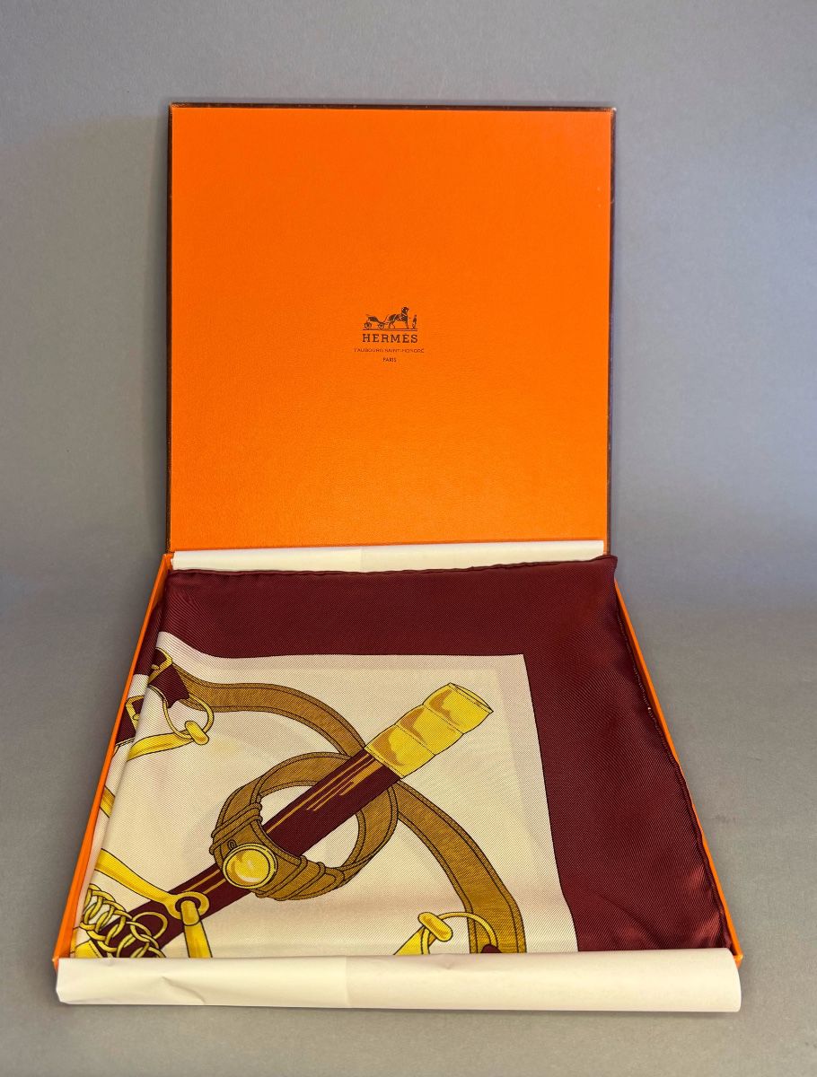 Hermès “Eperon d'Or” Silk Scarf 