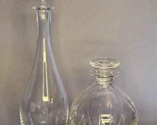 Baccarat Crystal “Neptune” and “Dom Perignon” Decanters, sold individually