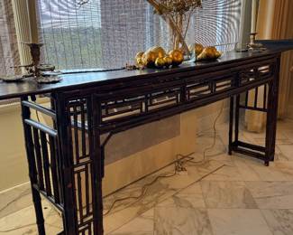 Vintage Chinese Bamboo Altar Table