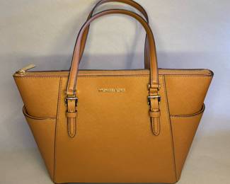 yellow Michael Kors Charlotte Large Tote Bag