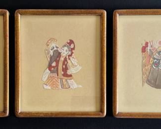 Vintage Chinese Opera Paper Cut-Outs, sold individually 