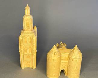 Two Architectural Models by Timothy Richard, no box and sold individually 