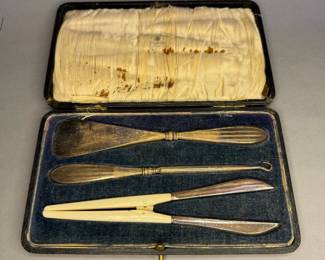 Antique Sterling Silver Dressing Set