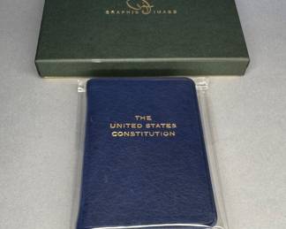 Miniature Leather Constitution of The United States