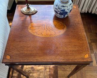 Sheraton Style Inlaid Mahogany Occasional Table