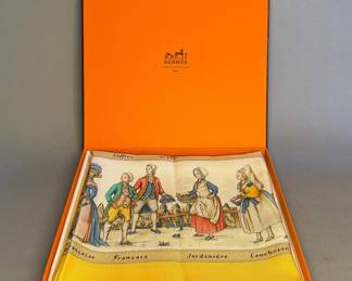 Hermès “ Francais Jardiniere” Silk Scarf